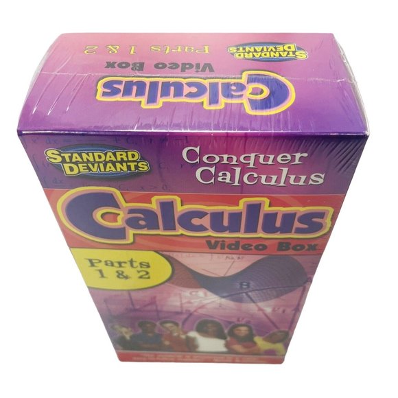 Standard Deviants Conquer Calculus 1 & 2  VHS Tape Box Homeschool Educate - Picture 2 of 8